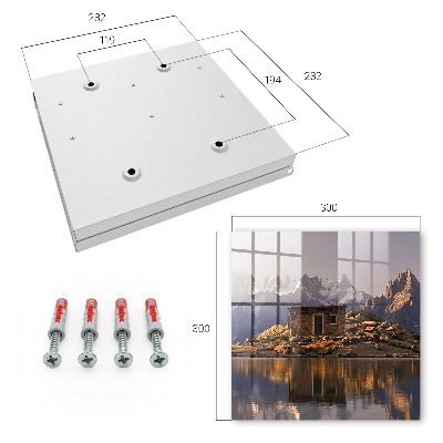 Caja para llaves diseño paz en las montañas
