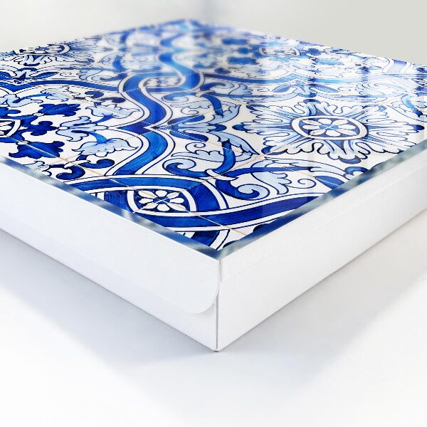 Caja para llaves con diseño de azulejos decorativos