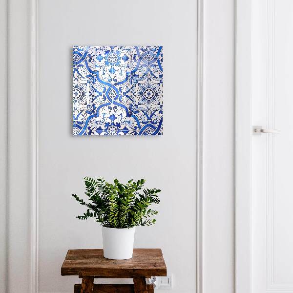 Caja para llaves con diseño de azulejos decorativos