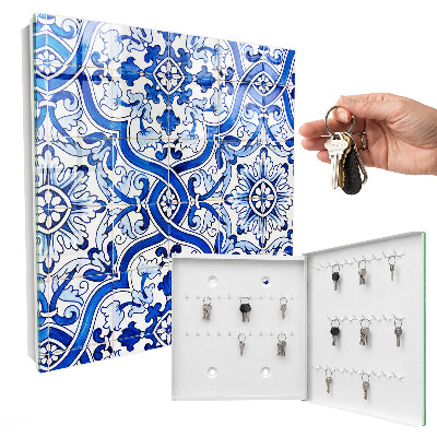 Caja para llaves con diseño de azulejos decorativos