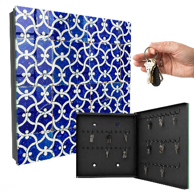 Armario para llaves con diseño de azulejos geométricos