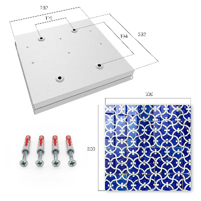 Armario para llaves con diseño de azulejos geométricos