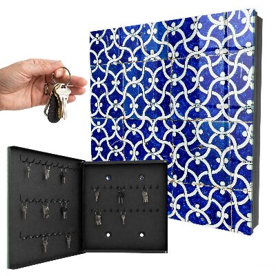 Armario para llaves con diseño de azulejos geométricos