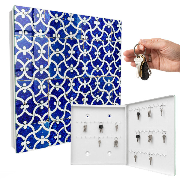 Armario para llaves con diseño de azulejos geométricos