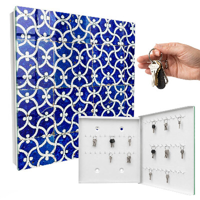 Armario para llaves con diseño de azulejos geométricos