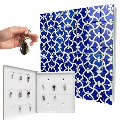 Armario para llaves con diseño de azulejos geométricos