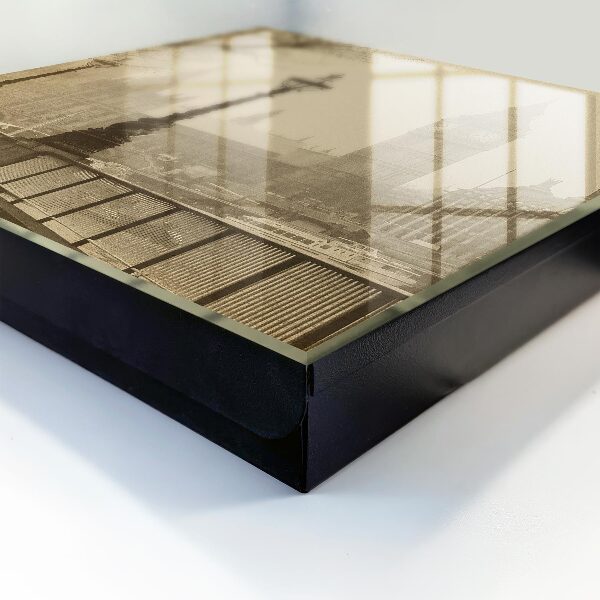 Caja para llaves con diseño de Londres con niebla