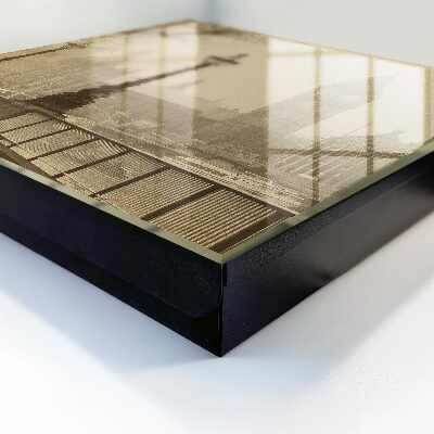 Caja para llaves con diseño de Londres con niebla