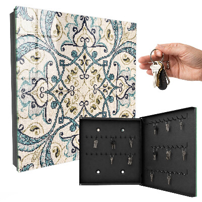 Caja para llaves de color turquesa
