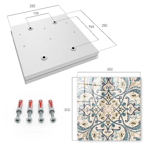 Caja para llaves de color turquesa