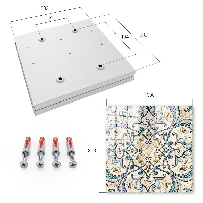 Caja para llaves de color turquesa