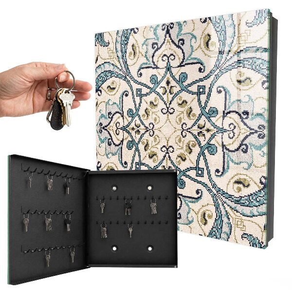 Caja para llaves de color turquesa