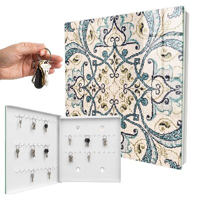 Caja para llaves de color turquesa
