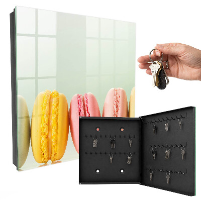 Caja para llaves con diseño de dulces coloridos