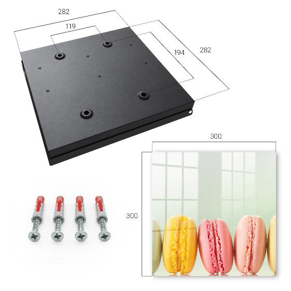 Caja para llaves con diseño de dulces coloridos