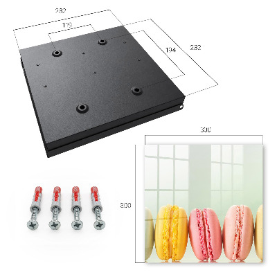 Caja para llaves con diseño de dulces coloridos