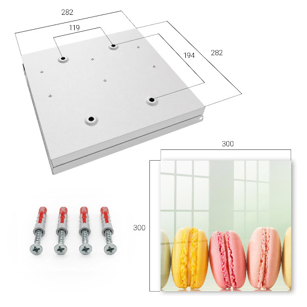 Caja para llaves con diseño de dulces coloridos