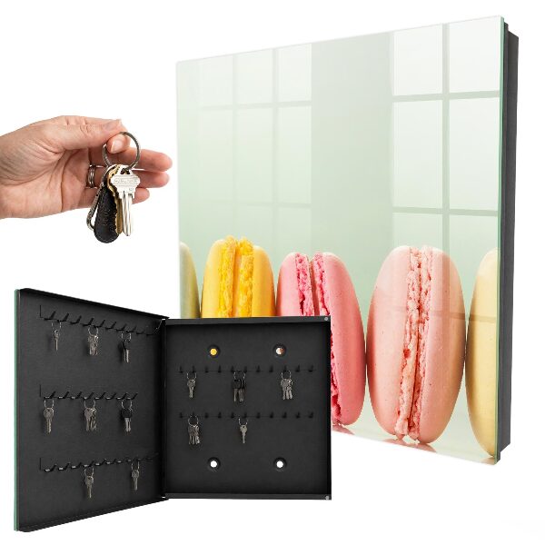 Caja para llaves con diseño de dulces coloridos