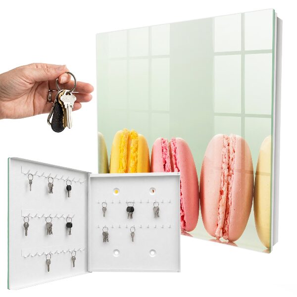 Caja para llaves con diseño de dulces coloridos