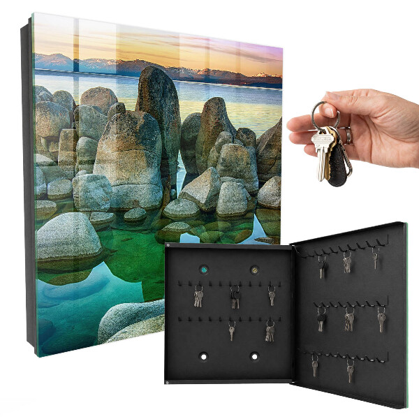 Caja para llaves diseño de paz en las montañas