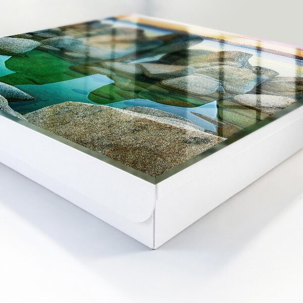 Caja para llaves diseño de paz en las montañas