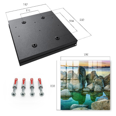 Caja para llaves diseño de paz en las montañas