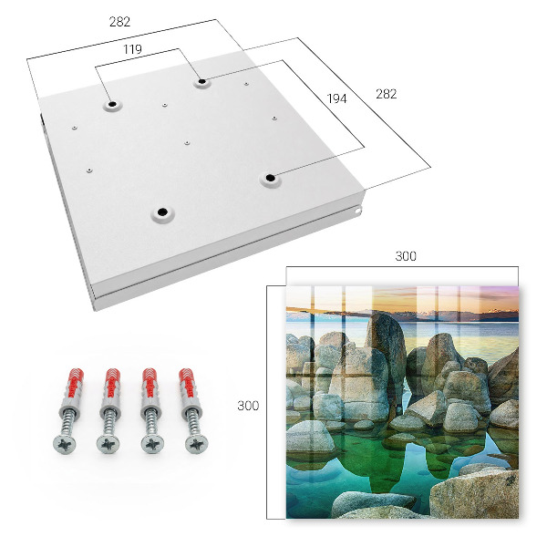 Caja para llaves diseño de paz en las montañas