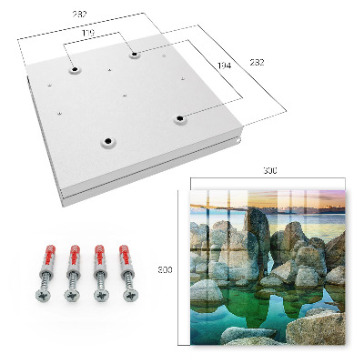 Caja para llaves diseño de paz en las montañas