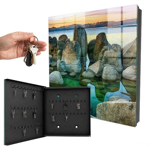 Caja para llaves diseño de paz en las montañas
