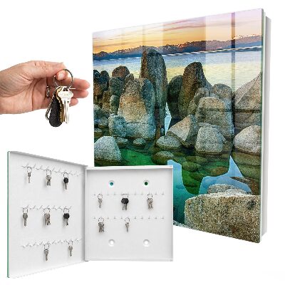 Caja para llaves diseño de paz en las montañas