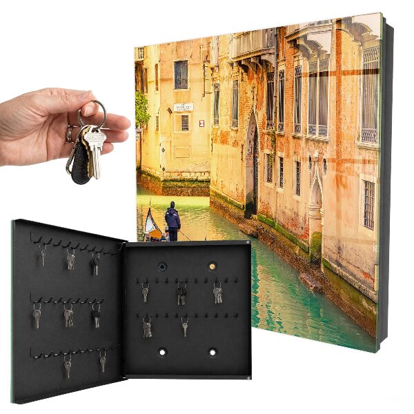Armario para llaves con diseño de canal de Venecia