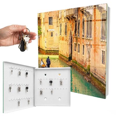 Armario para llaves con diseño de canal de Venecia