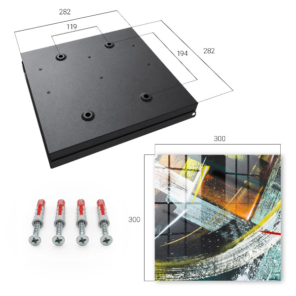 Caja para llaves diseño de torbellino de colores