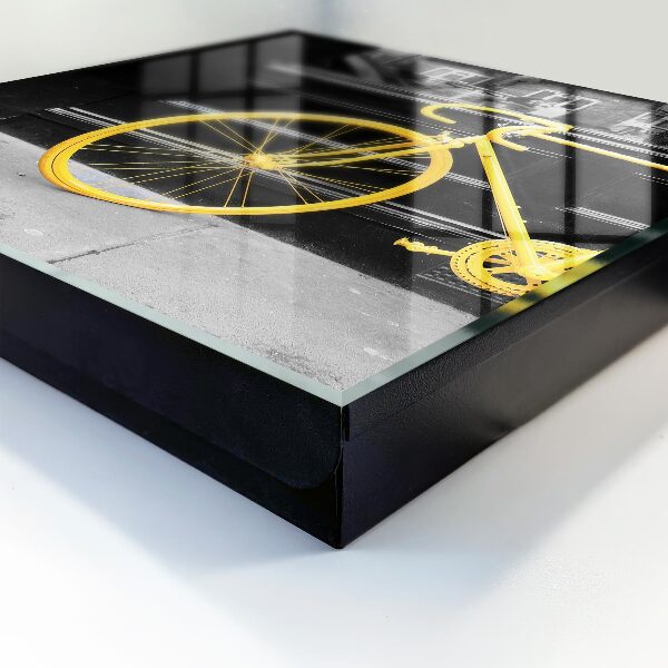 Caja para llaves de color amarillo