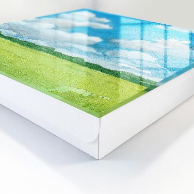 Caja para llaves con diseño de paisaje de verano
