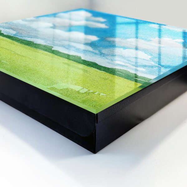 Caja para llaves con diseño de paisaje de verano