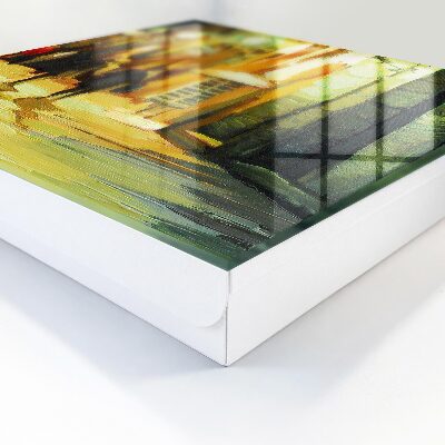 Caja para llaves diseño la ciudad de noche