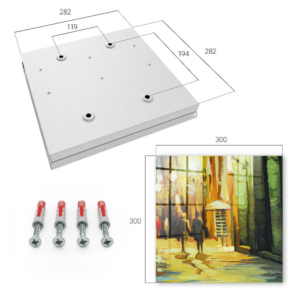Caja para llaves diseño la ciudad de noche