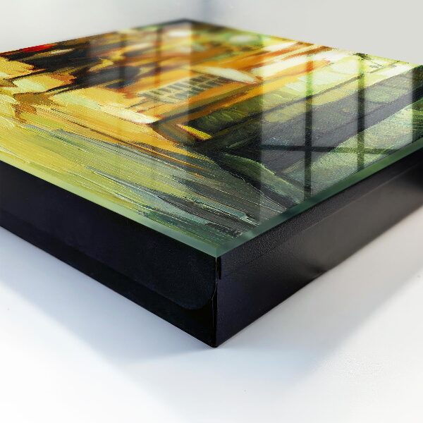 Caja para llaves diseño la ciudad de noche