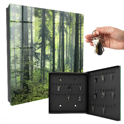 Caja para llaves diseño bosque verde