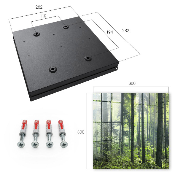 Caja para llaves diseño bosque verde