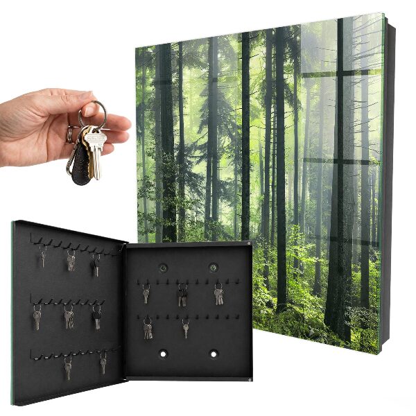Caja para llaves diseño bosque verde