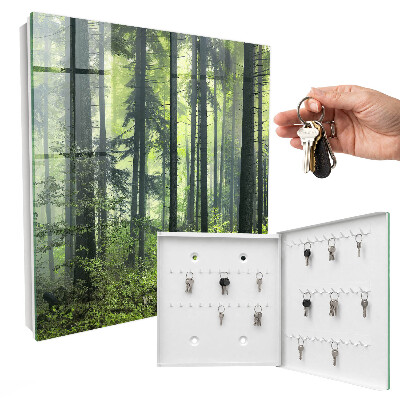Caja para llaves diseño bosque verde