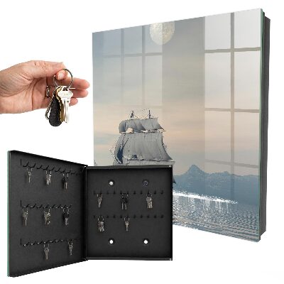 Caja para llaves diseño de viaje por mar