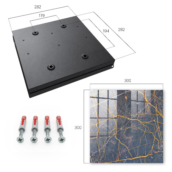 Caja para llaves con diseño de líneas decorativas