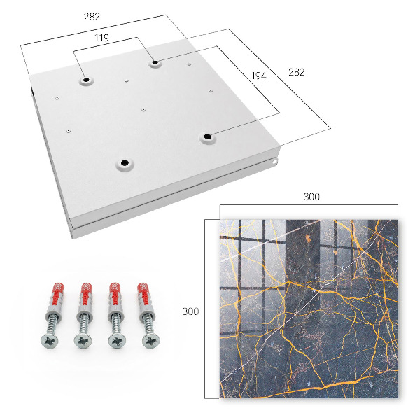 Caja para llaves con diseño de líneas decorativas