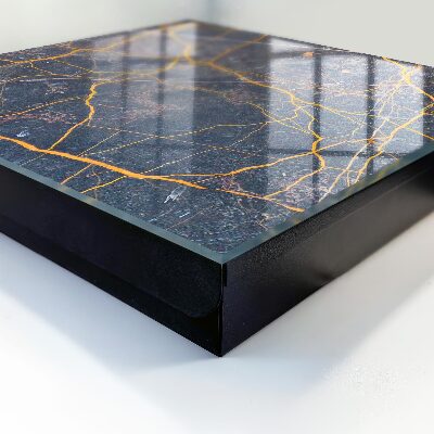 Caja para llaves con diseño de líneas decorativas