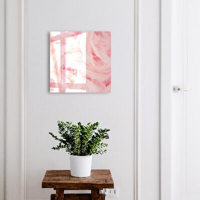 Armario para llaves con diseño de plumas rosas