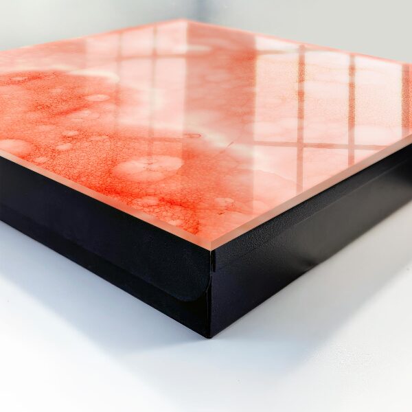 Caja para llaves diseño abstracción naranja