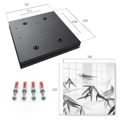Caja para llaves de bambú natural